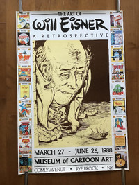 Will Eisner 6 Original Rare 1988 Comic Museum Posters