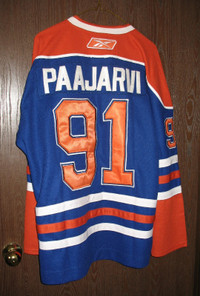Hockey Edmonton Oilers #19 Paajarvi NHL Jersey Size 50-Large XL