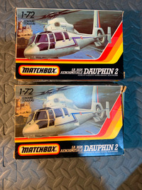 2-Matchbox 1/72 Aerospatiale SA365N Dauphin 2 Helicopter Models