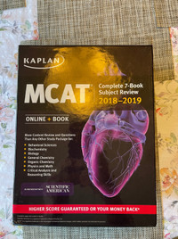 Kaplan MCAT Complete 7 Book Subject Review 2018-2019