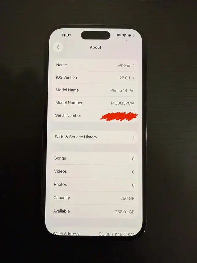 Unlocked Iphone 14 Pro, 256GB - with New Screen Protector64722758095874122