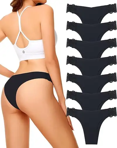 Seamless Underwear for Women - Small (7 Pack, Black), View more