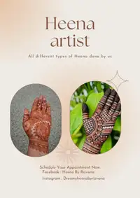 Henna/Mhendi by Rizvana starting from $5
