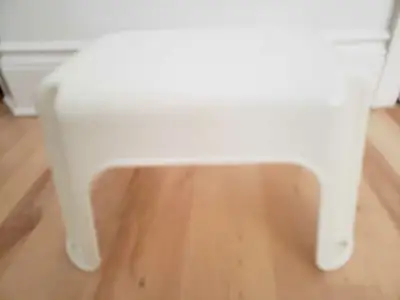 White non-slip step stool (priced reduced), View more