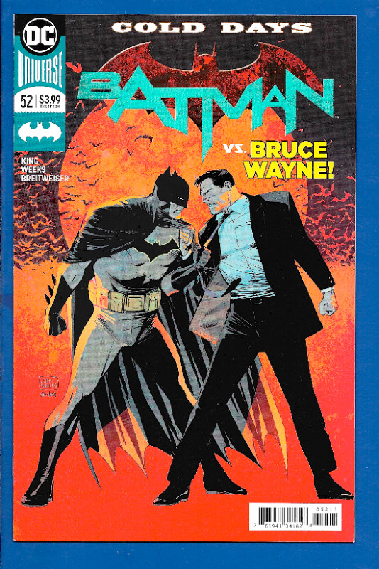 Batman #52 (2016) VERY HIGH GRADE- Wonderful Lee Weeks Cover in Comics & Graphic Novels in Stratford