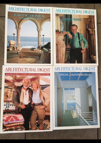 Architectural Digest 23 issues from 1996 - 2020