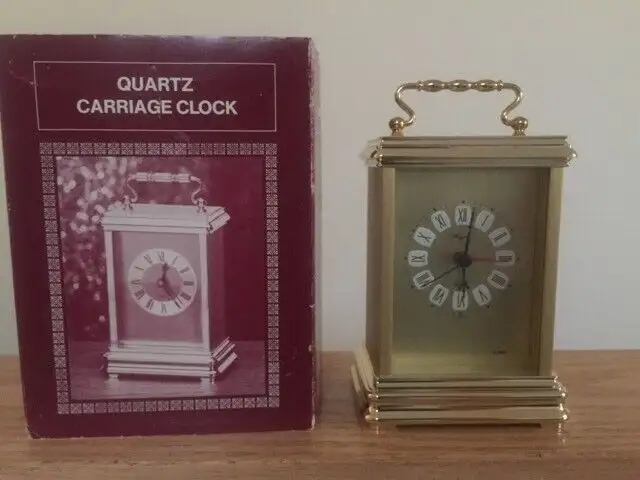 QUARTZ CARRIAGE CLOCK - BRAND NEW62854391753346129