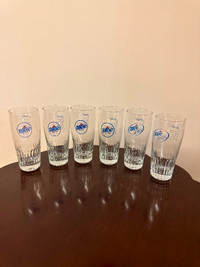 6 Labatt Blue and Blue Light Beer Glasses, Pilsener Glasses, $20