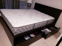 Queen Bed Mattress Frame w/ Storage and More