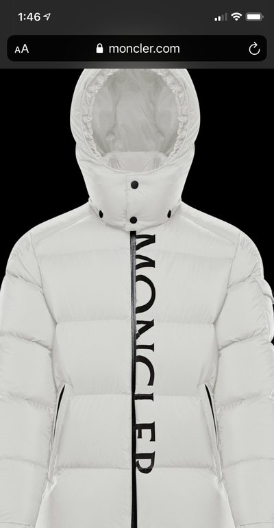 MONCLER MAURES - OFF WHITE - SIZE 1 (LIKE NEW), View more