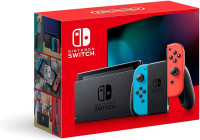 Nintendo Switch Blue and Red with Mario Kart Deluxe 8