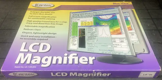 (NEW) Kantek MAG17L LCD Monitor Magnifier Filter Fits 17” Sceen in Monitors in City of Toronto - Image 5