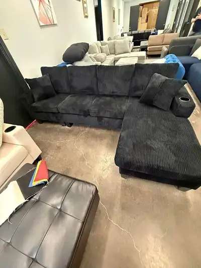 Corduroy Sectional Sofa, View more