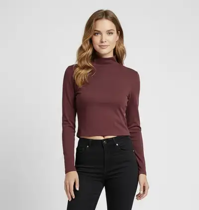 WILFRED Women's Manhattan Ribbed Turtleneck Top - Rusty, Large, View more