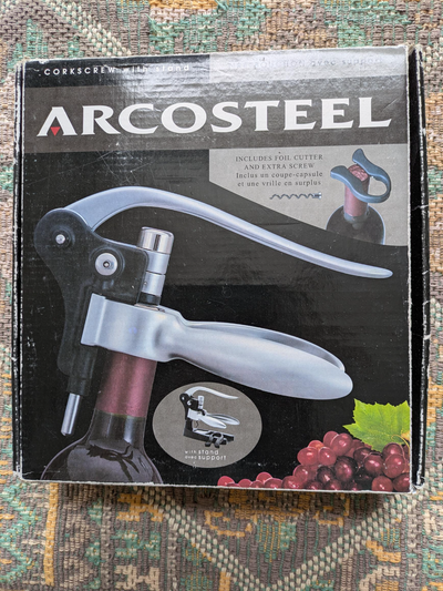 Arcosteel Wine Corkscrew with Stand, View more