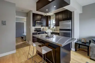 THIS IS THE BEST LOCATION IN CALGARY! Condo is situated right next to the "Red Mile" (trendiest part...