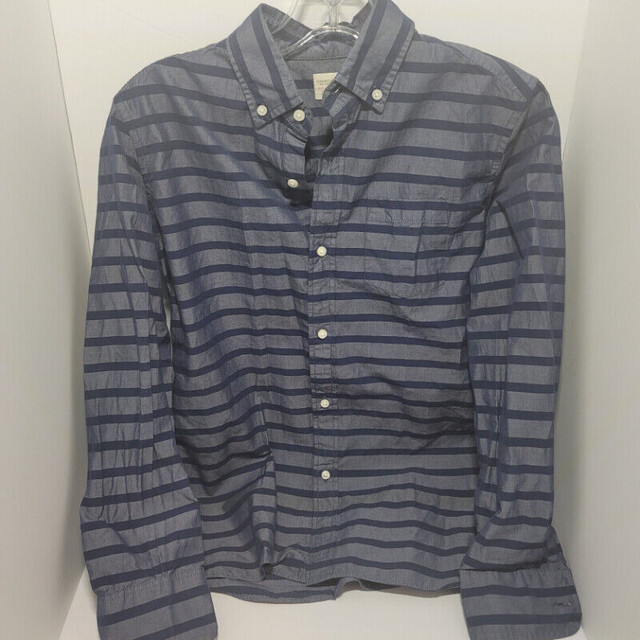 J Crew Woman's Blue Stipe Button Shirt XXS in Women's - Tops & Outerwear in City of Toronto - Image 2