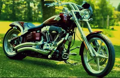 Not your typical rocker, has the heartland fender kit so no gap between seat and fender and differen...