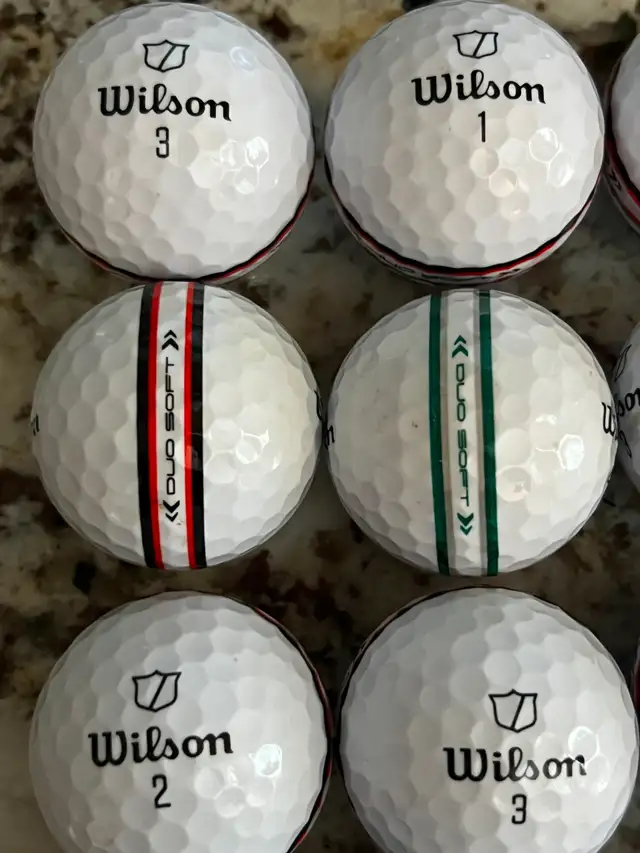 Wilson Duo Soft TRK360 used golf balls in excellent condition. in Golf in Kitchener / Waterloo - Image 3