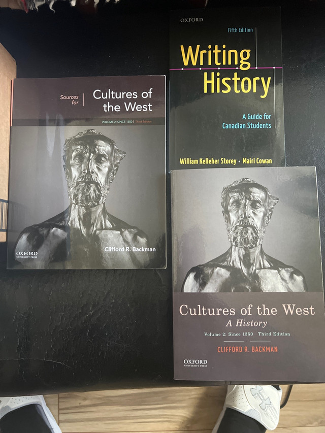 Cultures of the West 3 book bundle Volume 2 in Textbooks in Owen Sound