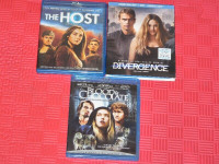 Fantasy/science-fiction blu-ray: Divergent, the Host...