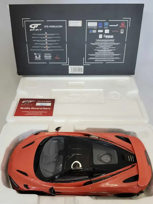 McLaren 765 LT Orange 1:18 Resin GT Spirit GT327 Z Models in Arts & Collectibles in Kawartha Lakes - Image 11