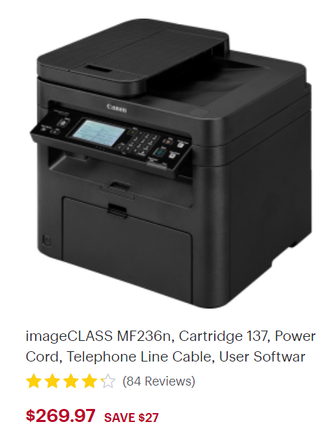 Canon laser Printer + Scanner in Printers, Scanners & Fax in Mississauga / Peel Region - Image 2
