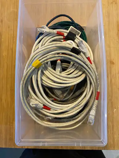 ehernet cables lot of 12, View more