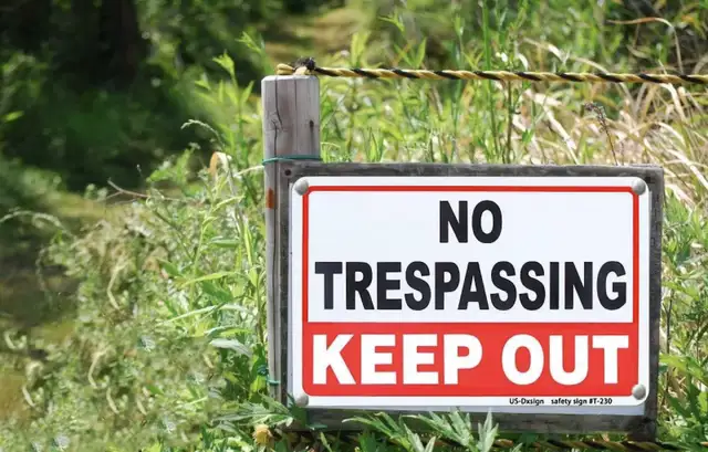 No Trespassing Sign64959979405699121