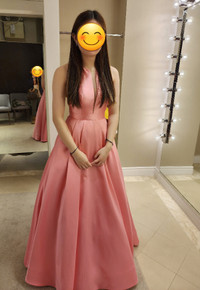 Designer Prom Dress - Sherri Hill pink gown size 2,4&6