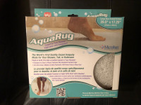  Aqua rug carpet for your shower/bathtub brand new