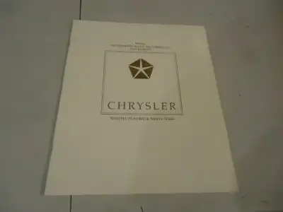 1993 Chrysler New Yorker Fifth Avenue, New Yorker Salon, and Town & Country Van. Condition-New. 30 P...