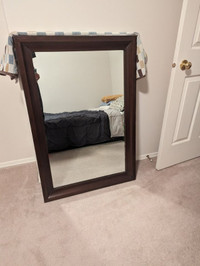 Large Mirror - Hard Wood Frame