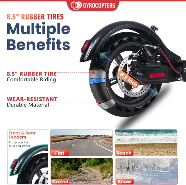 Gyrocopters Flash 3.0 Portable Electric Scooter 350W Motor Used in eBike in City of Toronto - Image 5