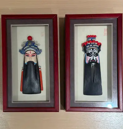 Chinese Opera Mask Shadow Box Art, View more
