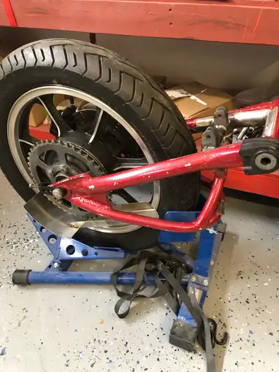 Cafe Racer parts removed from a 1974 cb750. Front forks - duel disk with calipers and good rotors. R...