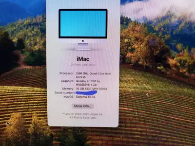 Apple imac core i5//27 inches / / ssd 240 gb/ ram 16 gb, View more