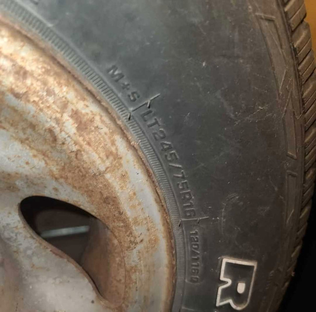 lt245-75r16 tire with rim in Tires & Rims in Moose Jaw - Image 2