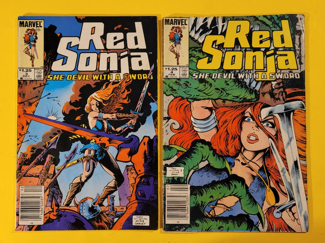4 Red Sonja 1983-83 Marvel comic books #3 #4 #6 #13 in Comics & Graphic Novels in Fredericton - Image 2