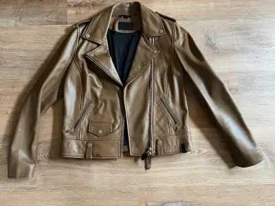 Rudsak Mergo Leather Jacket Women's Brown Medium M, View more