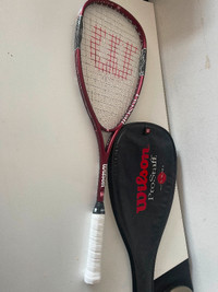 SQUASH RACKET, RACKETS, RAQUET, COVERS INCLUDED, WILSON, DETAILS