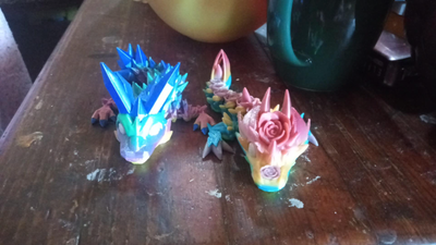 3D printed dragon egg, with 2 3D dragons, View more