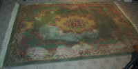 Area carpet light green floral super Chinese