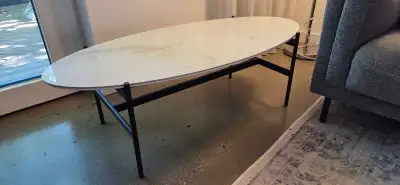 Ceramic top coffee table, excellent condition, View more