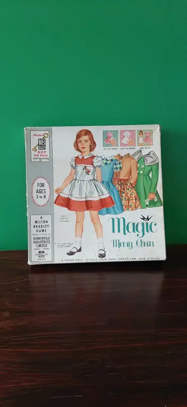 1950s Magic Mary Ann doll dress up toy, View more