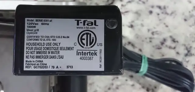 T-FAL OptiGrill Grill with Automatic Sensor Cooking technology417524341990369283