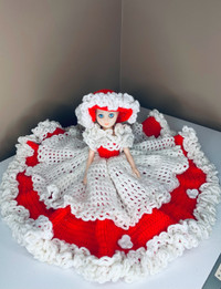 Vintage Crochet  Bed Doll