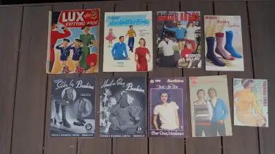 Pick up Tours Rd Mississauga (off Winston Churchill) price is for all 9 books LUX 1939 - knitting bo...