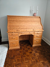 Beautiful Oak Roll top desk