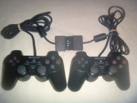 Lot of 2 PS2 Sony Playstation 2 Wire Dualshock Controller